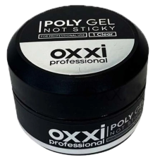 Акрил-гель PolyGel Oxxi №1 not sticky, прозрачный, 30 мл