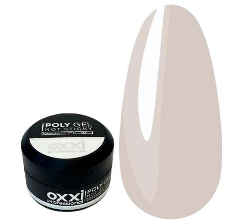 Акрил-гель PolyGel Oxxi №2 not sticky, молочний, 30 мл