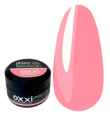 Акрил-гель PolyGel Oxxi №4 not sticky, пастельный розовый, 30 мл