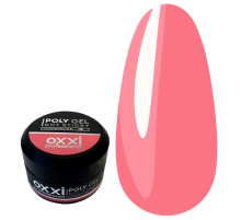 Акрил-гель PolyGel Oxxi №6 not sticky, рожевий, 30 мл