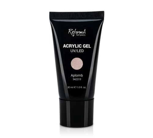 Acrylic gel Reforma Aplomb, beige with shimmer, 30 g