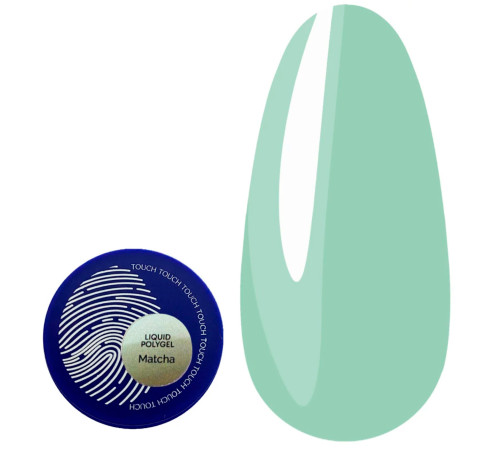 Акрил-гель для нігтів Touch Liquid Polygel Matcha, м'ятний, 15 мл