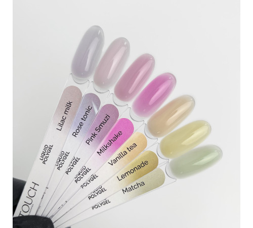 Акрил-гель для нігтів Touch Liquid Polygel №01, волошковий, 15 мл