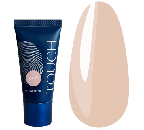 Акрил-гель для нігтів Touch Polygel Beige, бежевий, 30 мл
