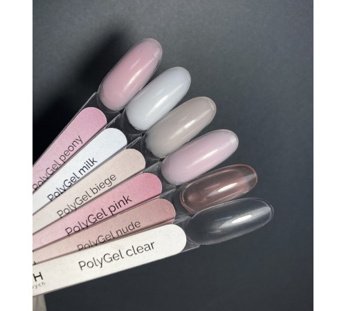 Акрил-гель для нігтів Touch Polygel Milk, молочний, 30 мл