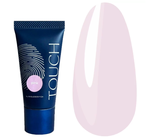 Acrylic nail gel Touch Polygel Pink, pink, 30 ml