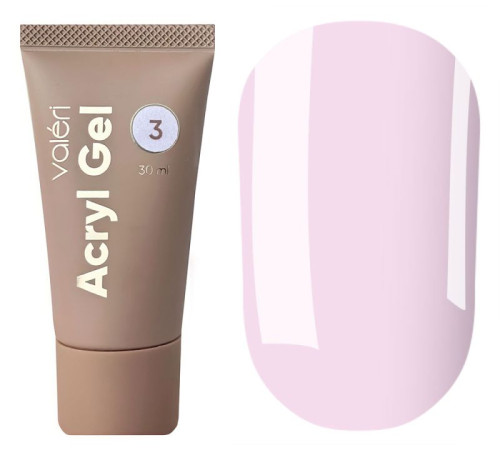 Acrylic nail gel Valeri Acryl gel No. 03, 30 ml