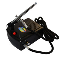 Airbrush with mini compressor AS-200B/BD139E nozzle 02 mm