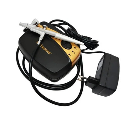 Airbrush with mini compressor TG216GB/TG135N cone nozzle 03 mm