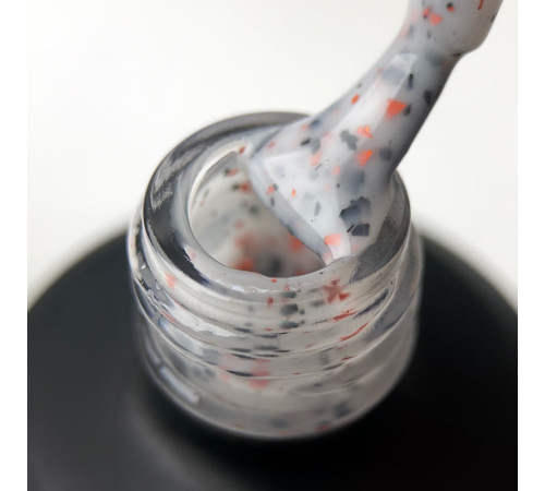 База ART Marble Base №MB003, молочно-сіра з кольоровою паталлю, 10 мл