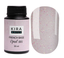 Base Kira Nails French Base Opal No. 001 milky, 30 ml
