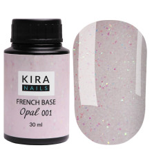 База Kira Nails French Base Opal №001 молочна, 30 мл