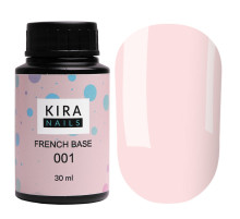 Base Kira Nails French Base No. 001 milky pink, 30 ml