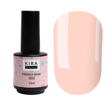 База Kira Nails French Base №002 пастельно-розовый, 15 мл