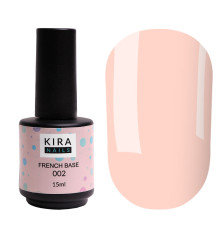База Kira Nails French Base №002 пастельно-розовый, 15 мл