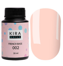 База Kira Nails French Base №002 пастельно-розовый, 30 мл