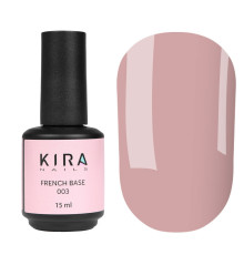 База Kira Nails French Base №003 бежево-рожевий, 15 мл