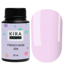База Kira Nails French Base №004 лиловый, 30 мл