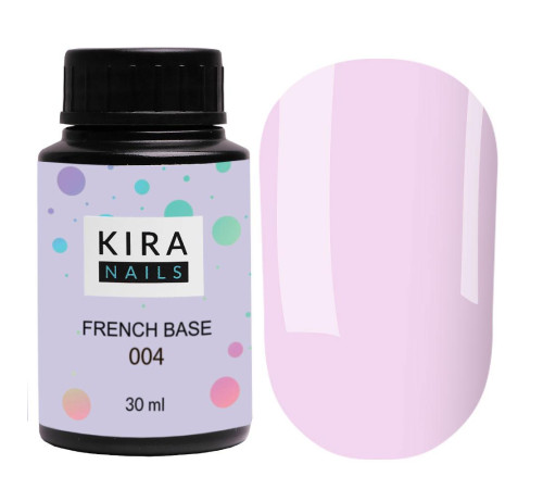 База Kira Nails French Base №004 ліловий, 30 мл