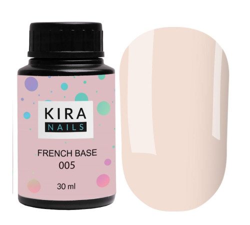 Base Kira Nails French Base No. 005 light beige, 30 ml