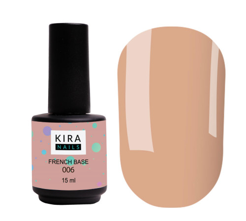 Base Kira Nails French Base #006 warm beige, 15 ml