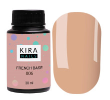 Base Kira Nails French Base #006 warm beige, 30 ml