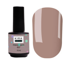 База Kira Nails French Base №007 світло-коричневий, 15 мл