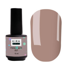 База Kira Nails French Base №007 светло-коричневый, 15 мл
