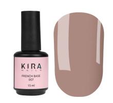 База Kira Nails French Base №007 світло-коричневий, 15 мл
