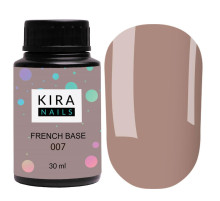База Kira Nails French Base №007 світло-коричневий, 30 мл