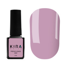 База Kira Nails French Base №009 пильно-рожевий, 6 мл