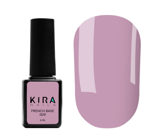 База Kira Nails French Base №009 пильно-рожевий, 6 мл