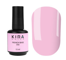 База Kira Nails French Base №010 ніжно-рожевий, 15 мл