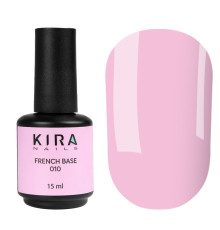 База Kira Nails French Base №010 нежно-розовый, 15 мл