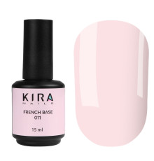 База Kira Nails French Base №011 нежно-бежевый, 15 мл