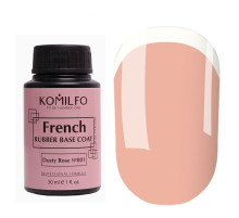 База Komilfo French Rubber Base №001 Dusty Rose бочонок, 30 мл