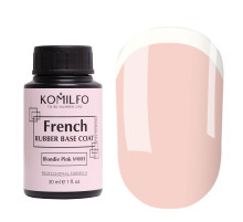 База Komilfo French Rubber Base №003 Blondie Pink бочонок, 30 мл