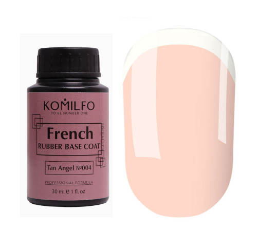 База Komilfo French Rubber Base №004 Tan angel бочонок, 30 мл