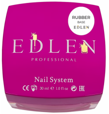 База для гель лака Edlen Rubber base, каучуковая, 30 мл