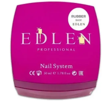 База для гель лаку Edlen Rubber base, каучукова, 50 мл