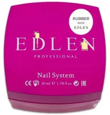 База для гель лака Edlen Rubber base, каучуковая, 50 мл