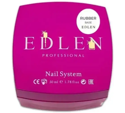 Base for gel varnish Edlen Rubber base, rubber, 50 ml
