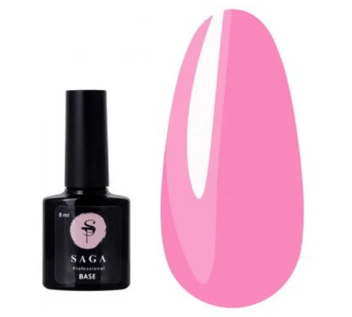 Base for gel polish SAGA Color Base No. 01 light pink, 8 ml