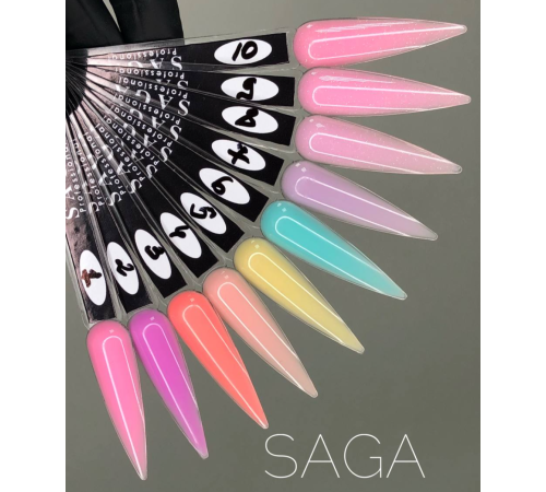 Base for gel polish SAGA Color Base No. 01 light pink, 8 ml