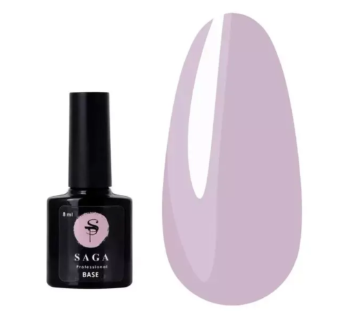 Base for gel varnish SAGA Color Base No. 07 light lavender, 8 ml