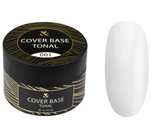 База для гель-лаку FOX Tonal Cover Base №001 молочний банка, 30 мл