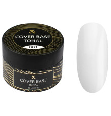 База для гель-лака FOX Tonal Cover Base №001 молочная банка, 30 мл