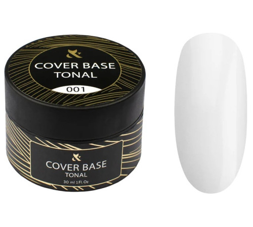 Base for gel polish FOX Tonal Cover Base No. 001 milk can, 30 ml