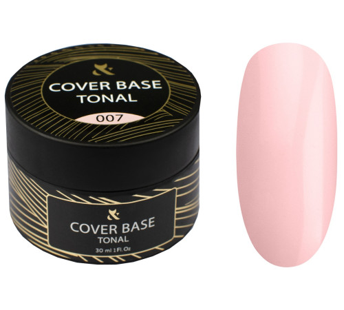 База для гель-лаку FOX Tonal Cover Base №007 рожево-тілесний банка, 30 мл