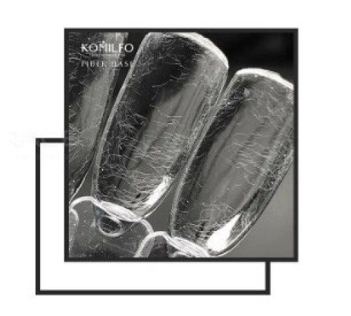 Base for gel polish Komilfo Fiber Base with fibers, 4 ml